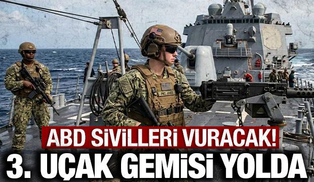 ABD'ye ait 3'&uuml;nc&uuml; u&ccedil;ak gemisi yolda: İran'da sivilleri vurmaya hazırlanıyor!