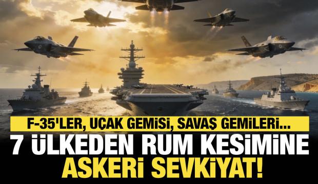Avrupa'dan Akdeniz'e askeri çıkarma! Rum kesimine devasa yığınak