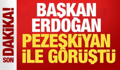 Cumhurbaşkanı Erdoğan, Pezeşkiyan ile telefonda görüştü