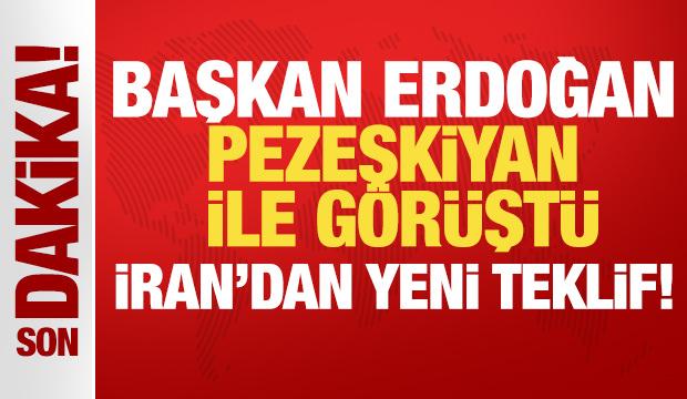 Cumhurbaşkanı Erdoğan, Pezeşkiyan ile telefonda görüştü