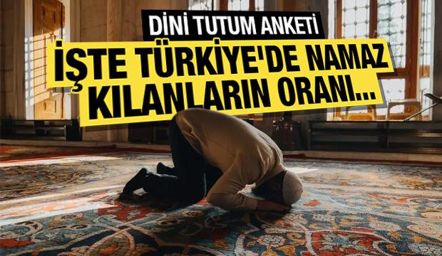 Dini tutum ve davranışlar' anketi! İşte T&uuml;rkiye'de namaz kılanların oranı...