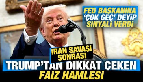 İran savaşı sonrası Trump'tan faiz hamlesi! Fed başkanına 