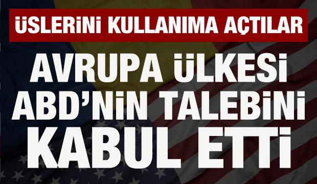 Romanya, ABD'nin ülkedeki hava üslerini kullanma talebini kabul etti