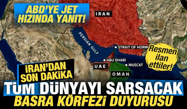 Son dakika: ABD'nin tehdidi sonrası İran'dan tüm dünyayı sarsacak Basra Körfezi duyurusu!