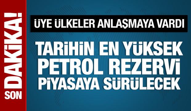 Tarihin en yüksek petrol rezervi piyasaya sürülecek