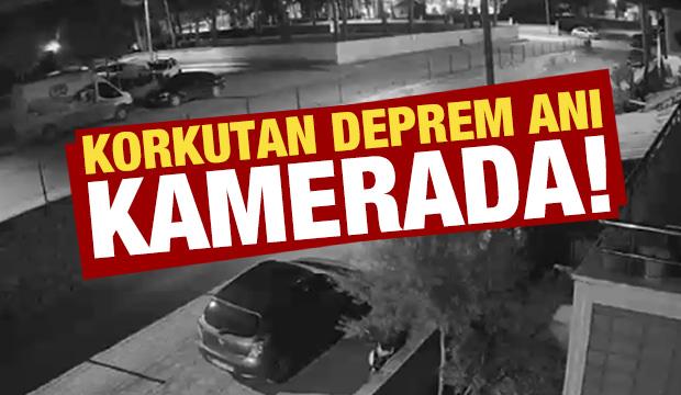 Tokat'taki korkutan deprem anı saniye saniye kamerada!