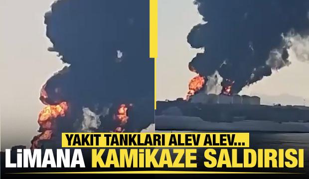 Umman'ın Salala Limanı'ndaki yakıt tankları İHA'larla hedef alındı