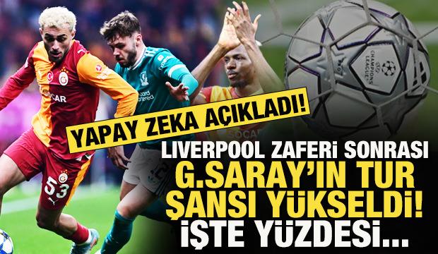 Yapay zeka a&ccedil;ıkladı! Liverpool zaferi sonrası G.Saray'ın &ccedil;eyrek final şansı y&uuml;kseldi