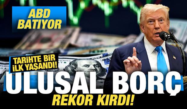 ABD batıyor! Tarihte bir ilk: Ulusal borç 39 trilyon dolara çıkarak rekor kırdı