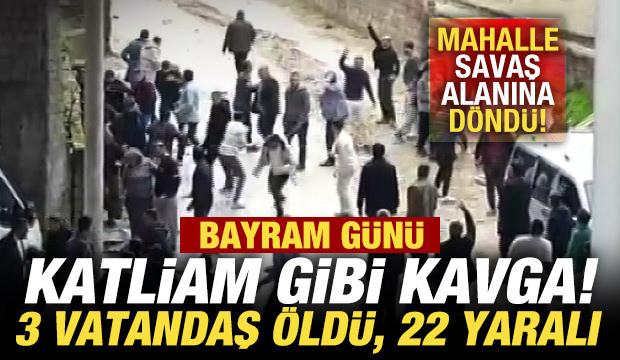 Bayram günü katliam gibi kavga! Mahalle savaş alanına döndü: 3 ölü, 22 yaralı