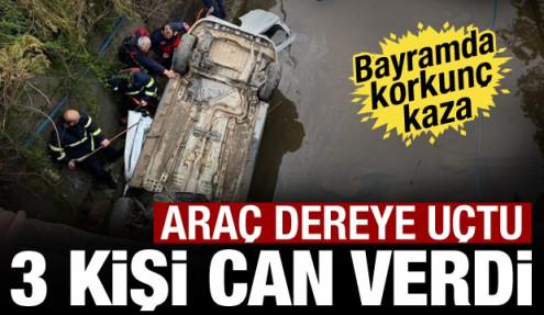 Giresun'da korkunç kaza! Araç dereye yuvarlandı: 3 ölü, 2 yaralı