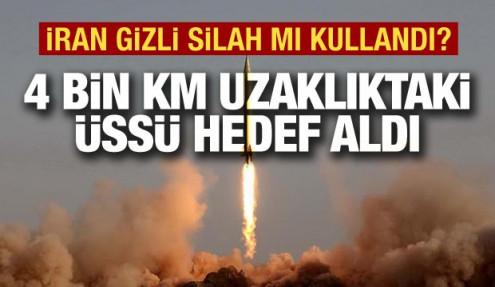 İran 4 bin km uzaklıktaki üssü hedef aldı! ABD basını 
