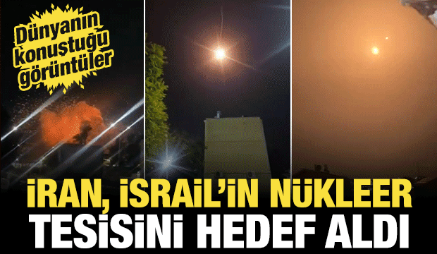 İran n&uuml;kleer tesisi hedef almıştı: T&uuml;m d&uuml;nya bu g&ouml;r&uuml;nt&uuml;leri konuşuyor