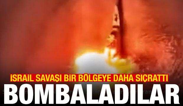 İsrail, İran'la savaşı bir bölgeye daha sıçrattı! Bombaladılar