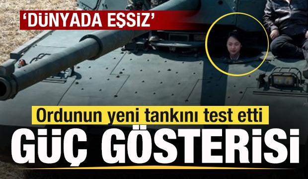 Kim Jong Un ve kızı tank kullandı