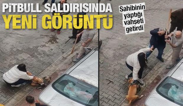 Pitbull saldırısında yeni g&ouml;r&uuml;nt&uuml;ler: Sahibinin yaptığı vahşeti getirdi