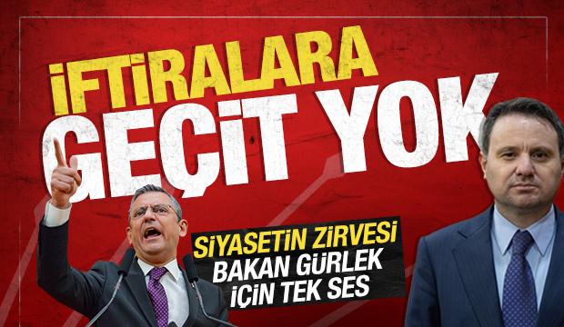 Siyasetin zirvesi Bakan Gürlek için tek ses: İftiralara geçit yok