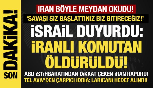 Son dakika...İsrail’den çarpıcı iddia: Laricani  hedef alındı!