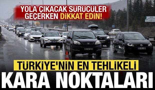 Türkiye’de kaza kara noktaları açıklandı: 25 yol kesimi... Yola çıkacak sürücüler dikkat!