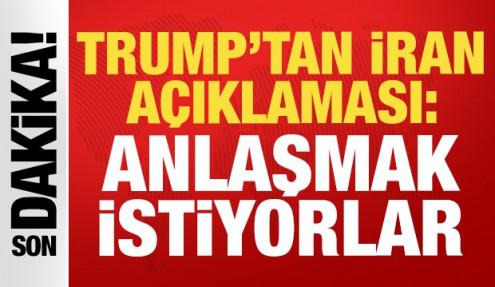 ABD Başkanı Trump'tan son dakika İran açıklaması: Anlaşma sözleri...
