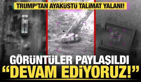 ABD görüntüleri paylaştı: İran'ı vurmaya devam ediyoruz