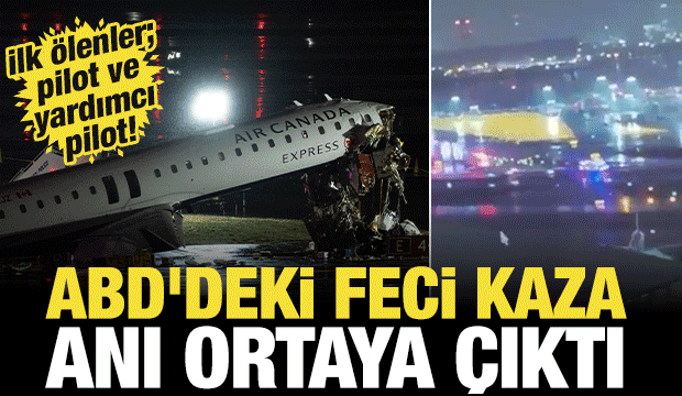 ABD'deki feci kaza anı ortaya &ccedil;ıktı: Pilot ve yardımcısı hayatını kaybetti