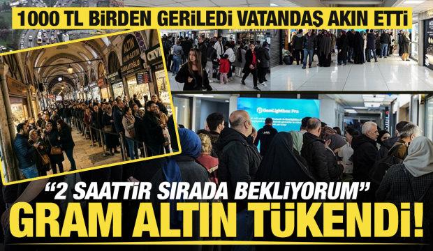 Altında düşüş yoğunluğu... Gram altın tükendi! Kuyumcu sırasında saatler geçti.