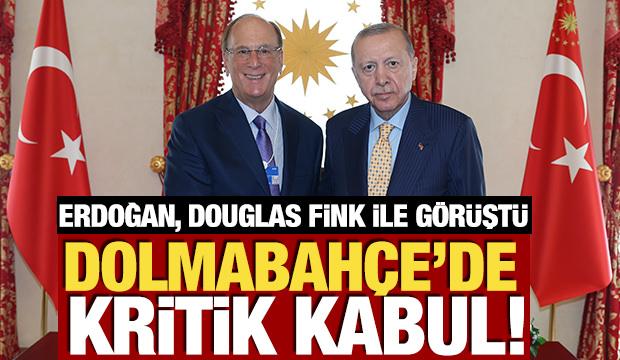 Cumhurbaşkanı Erdoğan, WEF Başkanı Fink'i kabul etti