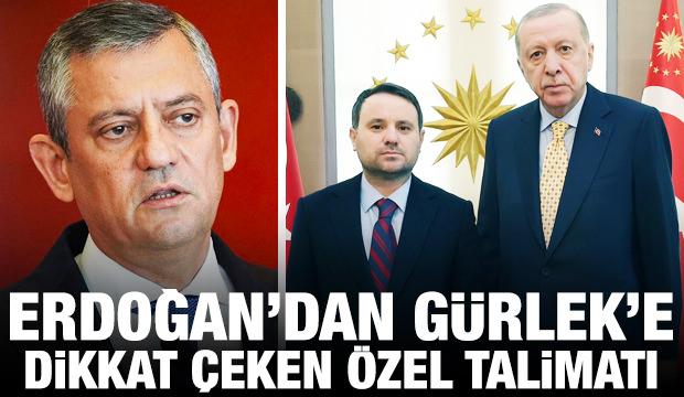 Erdoğan'dan Bakan Gürlek'e dikkat çeken Özgür Özel talimatı