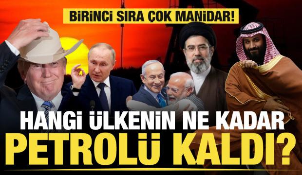 Hangi &uuml;lkenin ne kadar petrol&uuml; kaldı? Savaşın g&ouml;lgesinde &ccedil;arpıcı rakamlar
