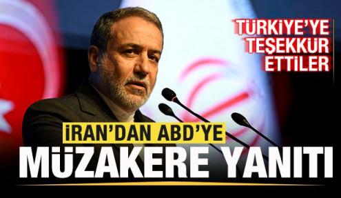 İran'dan ABD'ye müzakere yanıtı! Türkiye'ye teşekkür ettiler