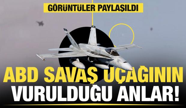 İran'ın ABD'ye ait F-18 savaş u&ccedil;ağını vurduğu anlar