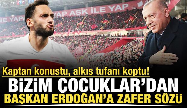 Kaptan konuştu, alkış tufanı koptu! Bizim Çocuklar'dan Başkan Erdoğan'a zafer sözü