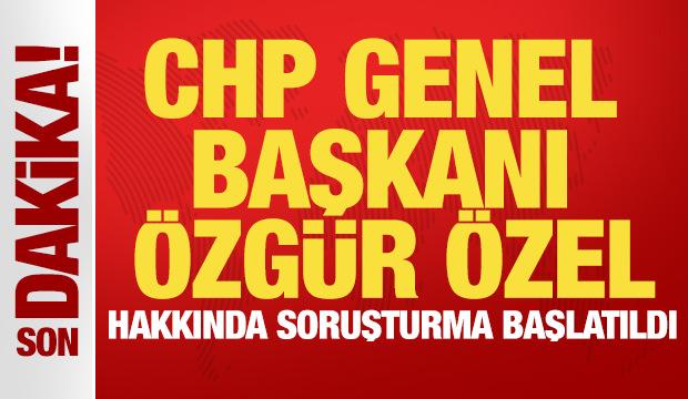 Özgür Özel’e ‘Cumhurbaşkanına hakaret’ suçundan soruşturma başlatıldı