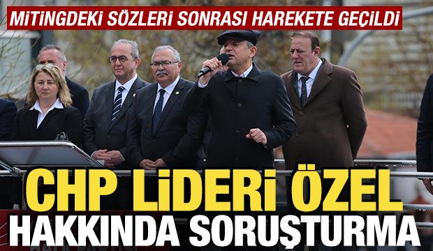 &Ouml;zg&uuml;r &Ouml;zel&rsquo;e &lsquo;Cumhurbaşkanına hakaret&rsquo; su&ccedil;undan soruşturma başlatıldı