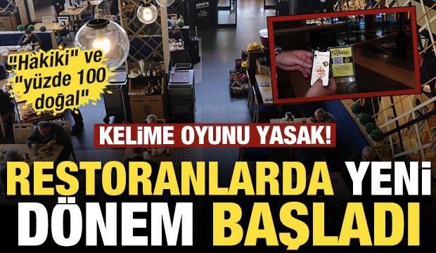 Restoranlarda yeni dönem: Bakanlık noktayı koydu: Artık zorunlu