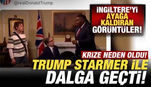 Trump, Starmer ile dalga geçti! İngiltere'yi ayağa kaldıran görüntüler