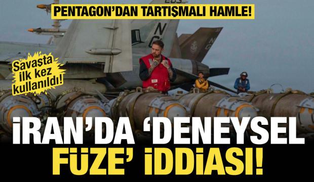 ABD basınından flaş iddia: ABD İran'da test edilmemiş füzeler kullandı!