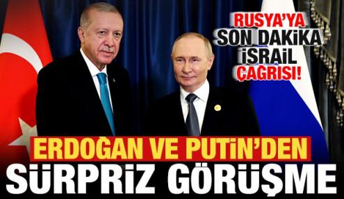 Cumhurbaşkanı Erdoğan ve Putin'den kritik görüşme! Rusya'ya son dakika İsrail çağrısı