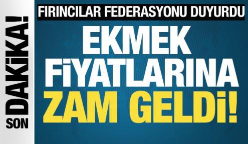Ekmek fiyatlarına zam geldi! Federasyon duyurdu