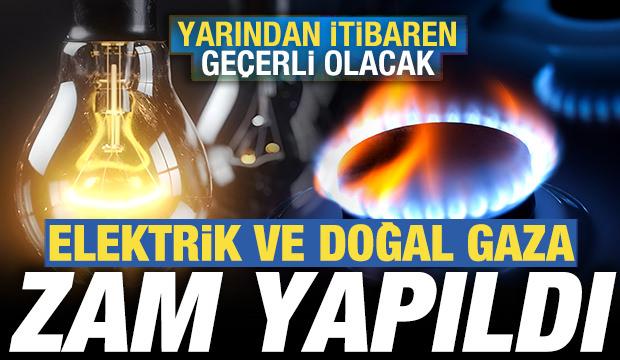 Elektrik ve doğal gaza y&uuml;zde 25 zam yapıldı