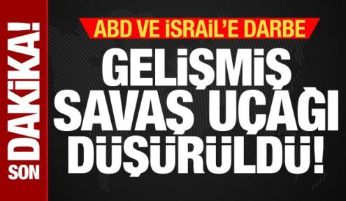 İran'dan ABD ve İsrail'e ağır darbe! Gelişmiş savaş uçağı düşürüldü