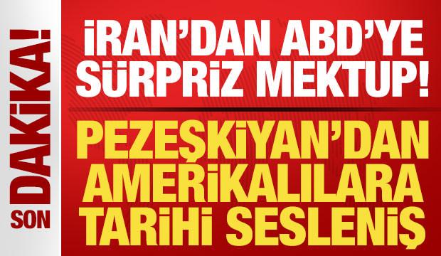 İran'dan ABD'ye sürpriz mektup! Pezeşkiyan'dan Amerika halkına tarihe geçen sesleniş