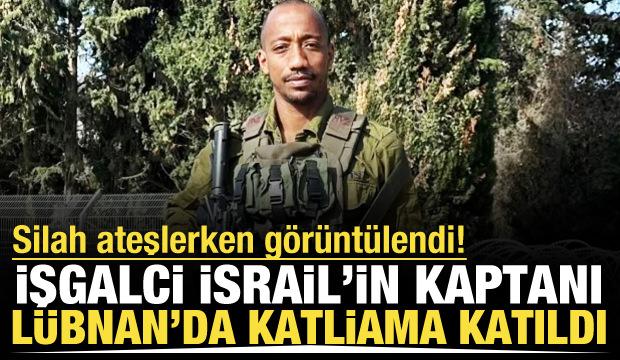 İsrail kaptanından katliam mesaisi! Silah ateşlerken g&ouml;r&uuml;nt&uuml;lendi