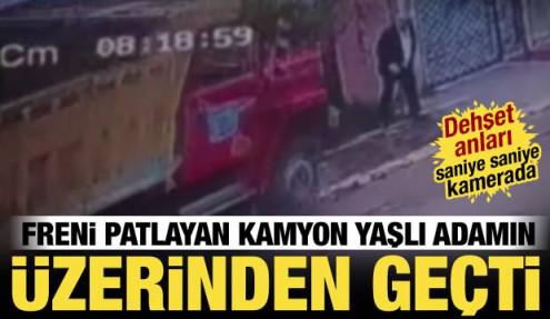 Kocaeli'de korkunç olay! Freni patlayan kamyon yaşlı adamı ezdi geçti