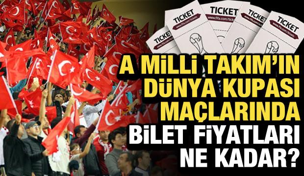 Milli Takım'ın Dünya Kupası maçlarında bilet fiyatları ne kadar? 