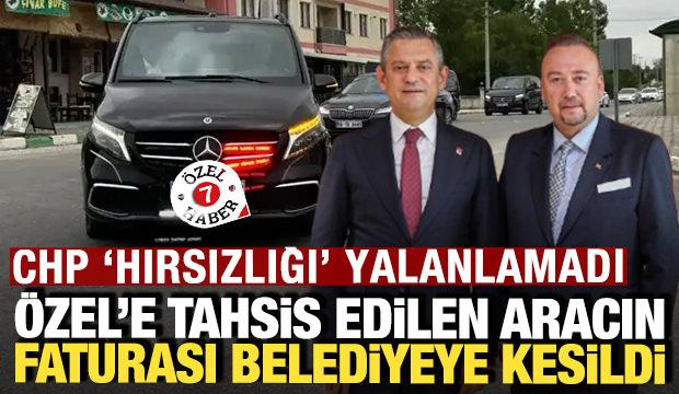 &Ouml;zg&uuml;r &Ouml;zel'e tahsis edilen aracın faturasını belediye &ouml;demiş: CHP 'hırsızlığı' yalanlamadı