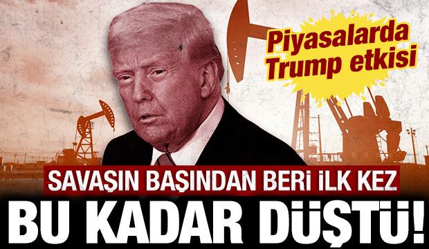 Piyasalarda Trump etkisi: Savaşın başından beri ilk kez bu kadar düştü!
