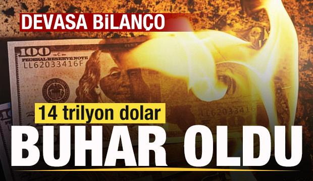 Savaş vurdu! Devasa bilanço! 14 trilyon dolar buhar oldu