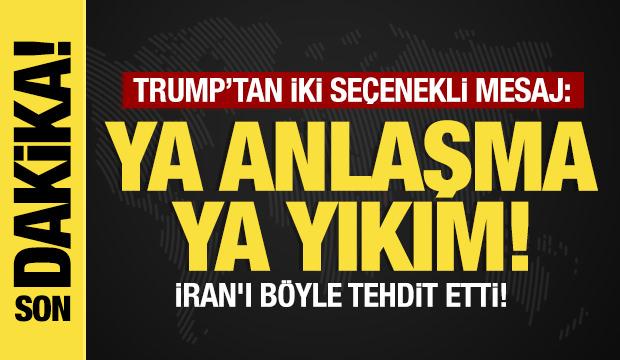 Son dakika: Trump'tan İran'a küfürlü tehdit! Gün verdi: Böylesi daha önce yaşanmadı